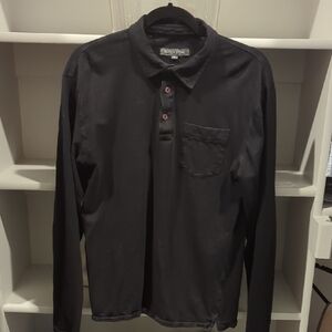 Slate & Stone Black Polo Shirt Casual Matte Finish